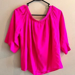 Amanda Uprichard Silk top Bright Pink